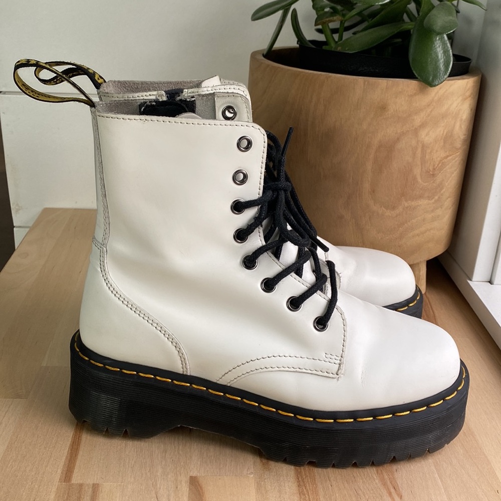 Jadon Boot Smooth Leather Platforms - Picture 1 of 16